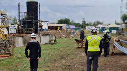 A képen a verseny helyszíne, a romok