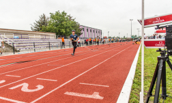 Tűzoltósport-verseny, százméteres akadálypálya