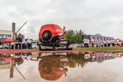 Tűzoltósport-verseny, százméteres akadálypálya