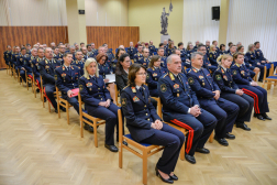 Az állománygyűlés résztvevői