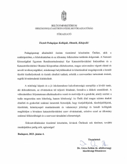 Pedagógusnapi köszöntő