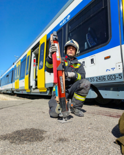 Nagyszabású vasúti baleseti gyakorlat Szegeden
