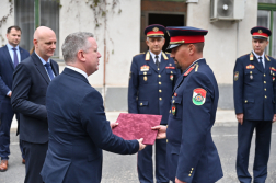 Ünnepség a 135 éves budavári tűzoltó laktanyában