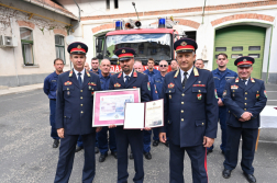 Ünnepség a 135 éves budavári tűzoltó laktanyában
