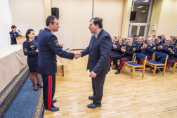 Az országos katasztrófavédelmi főigazgató elismerést ad át 