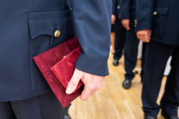 Elsőtiszti kinevezését tartja az újdonsült katasztrófavédelmi hadnagy