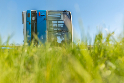 A balesetet szenvedett busz